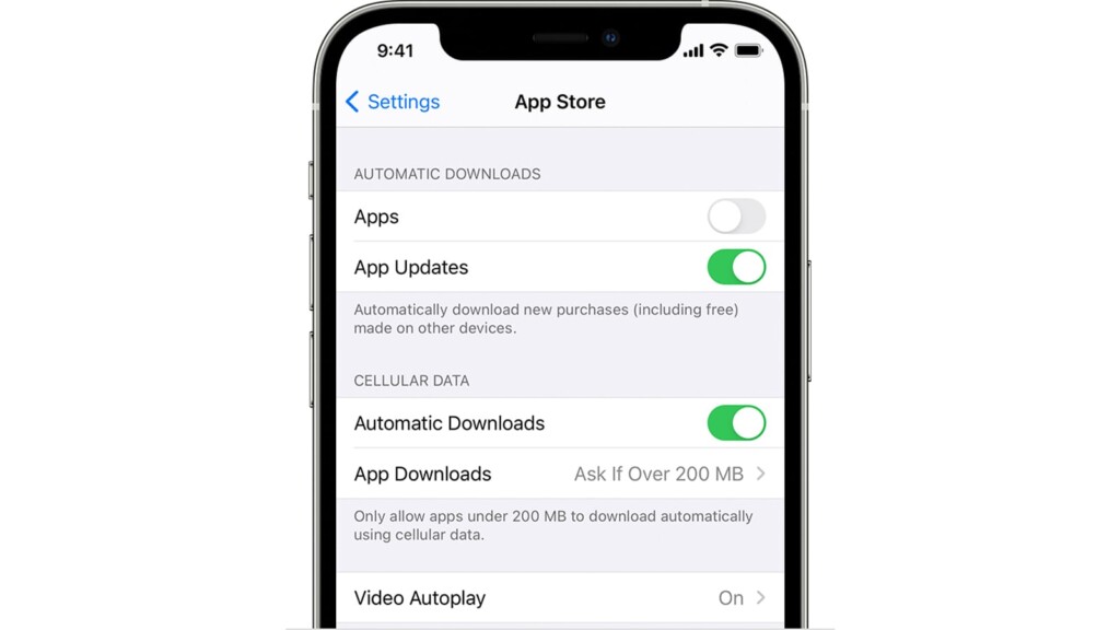 Step to Update Apps Automatically on iPhone