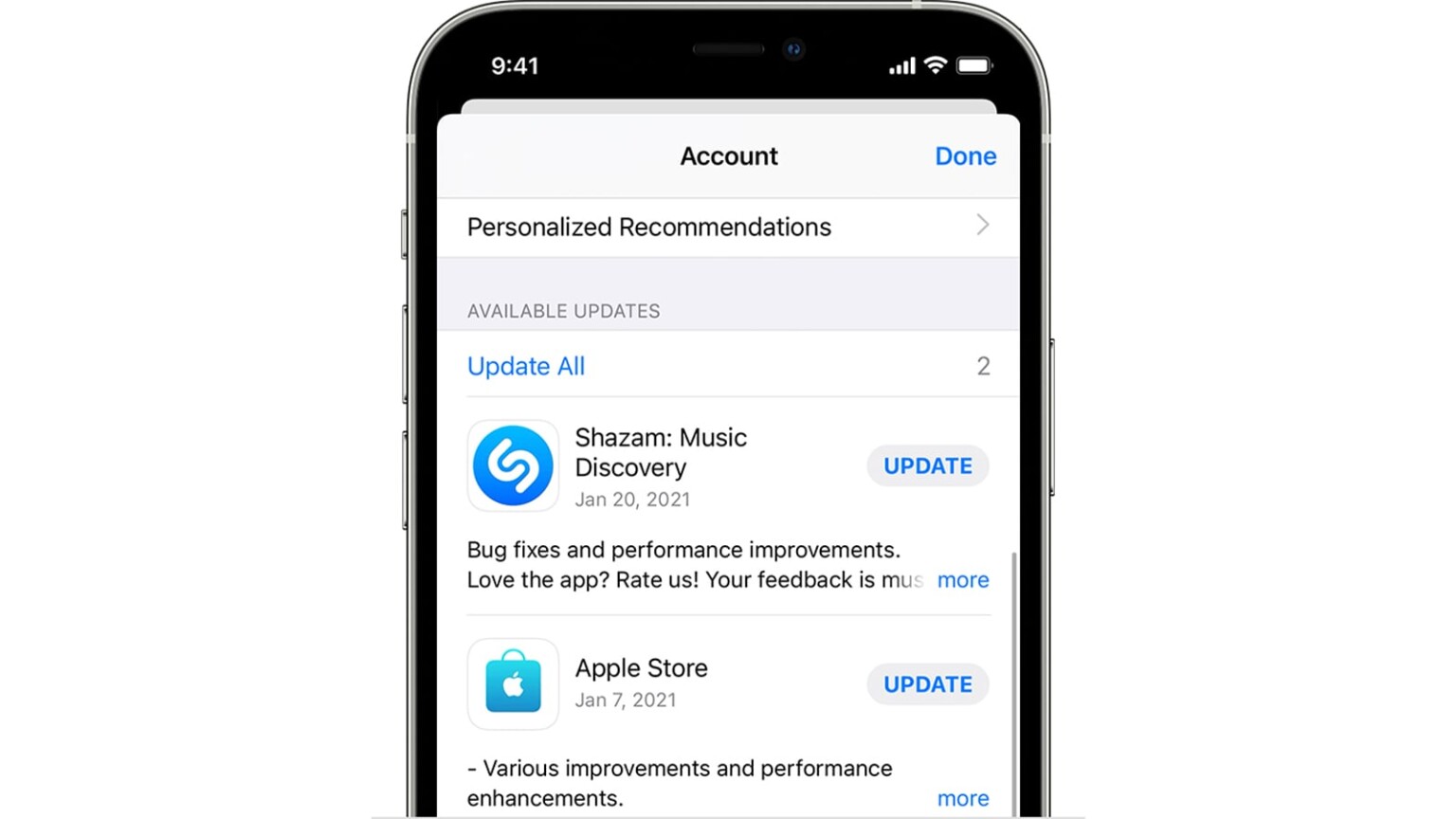 how to update all apps on iphone 15 pro max