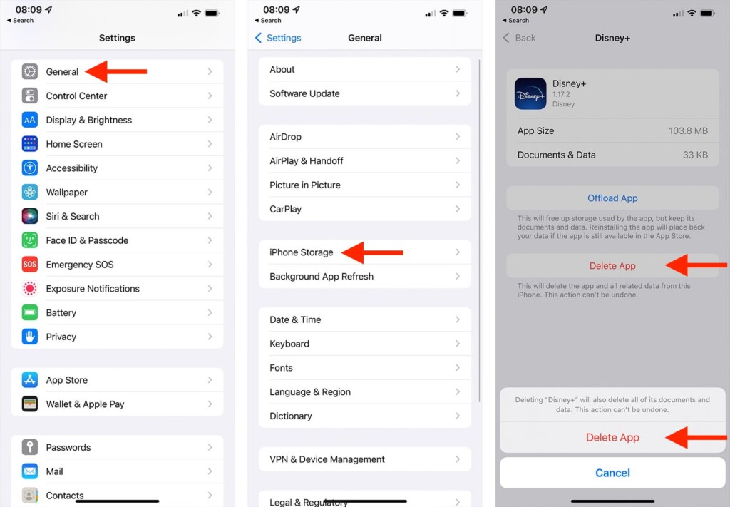 Steps to Remove iPhone Apps from Settings