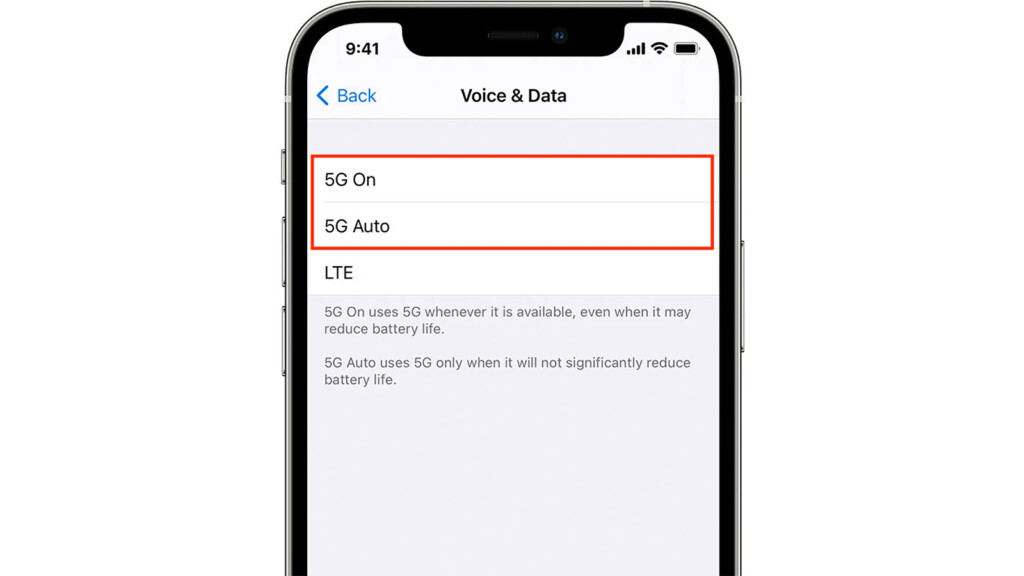 Steps to Turn On 5G on iPhone