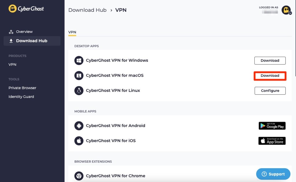 How to Download CyberGhost VPN on macOS?