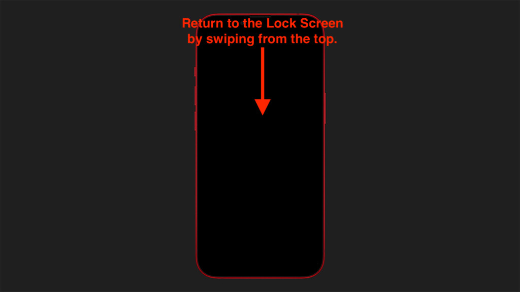 Gesture to Activate Lock Screen on iPhone