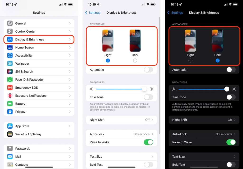 Steps to Enable Dark Mode on iPhone