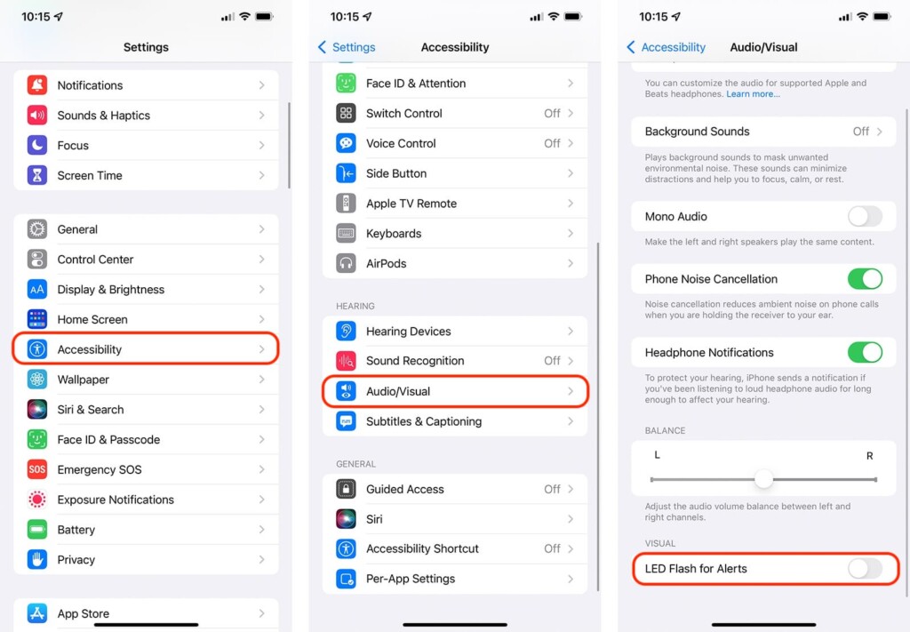Steps to Enable Flash for Notifications on iPhone 13