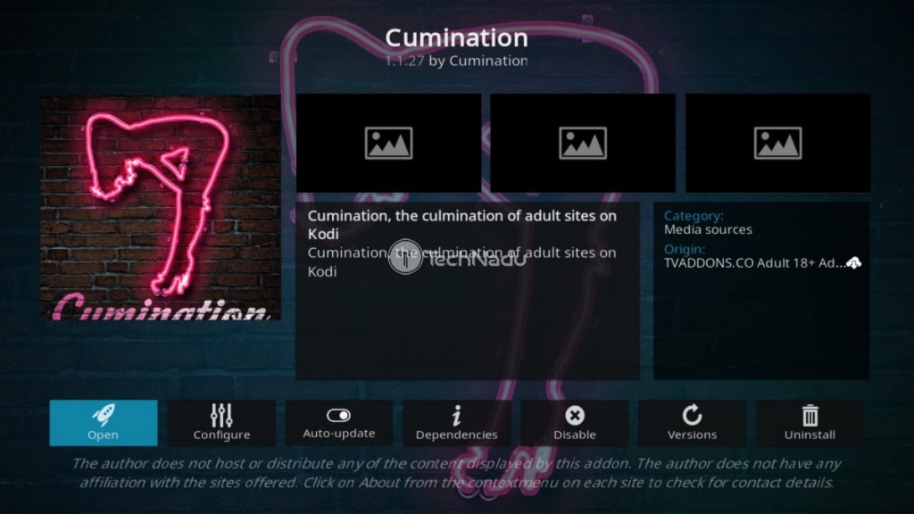 Cumination Kodi Addon