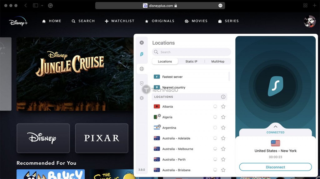 Using Surfshark to Watch Disney Plus