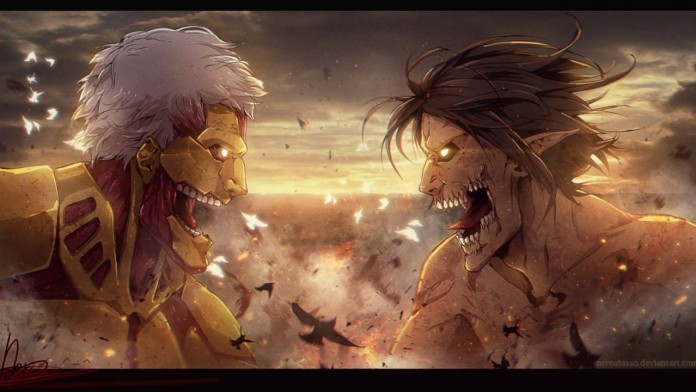 Attack on Titan Eren vs Reiner