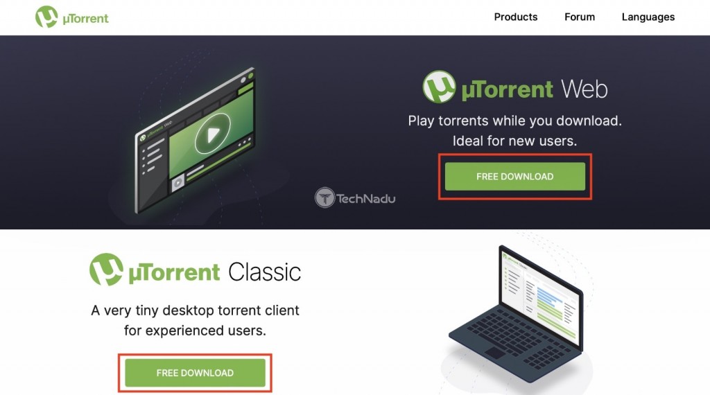 Downloading uTorrent Web and Classic