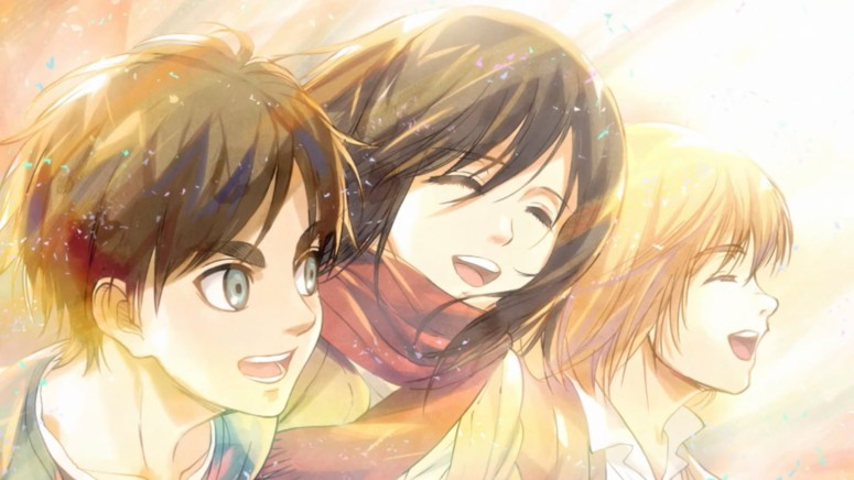 Attack on Titan Eren x Mikasa x Armin