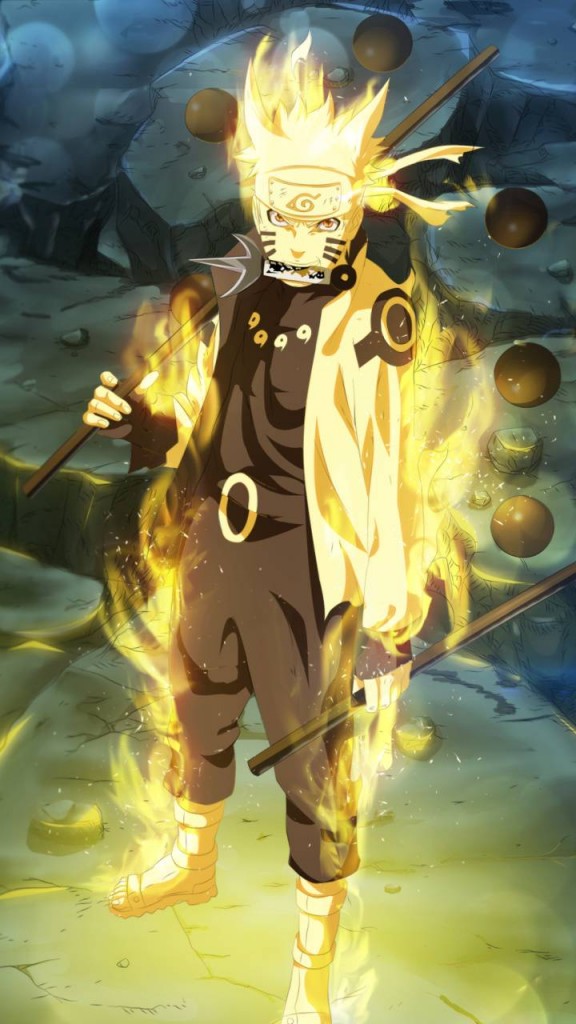 Naruto in Six Paths Sage Mode. 