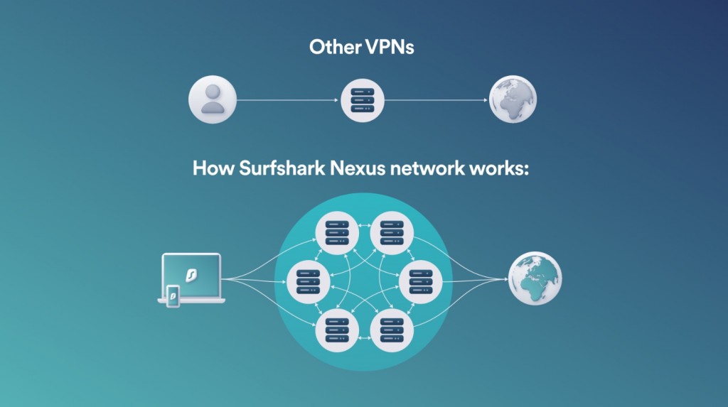 Surfshark Nexus Illustration Scheme