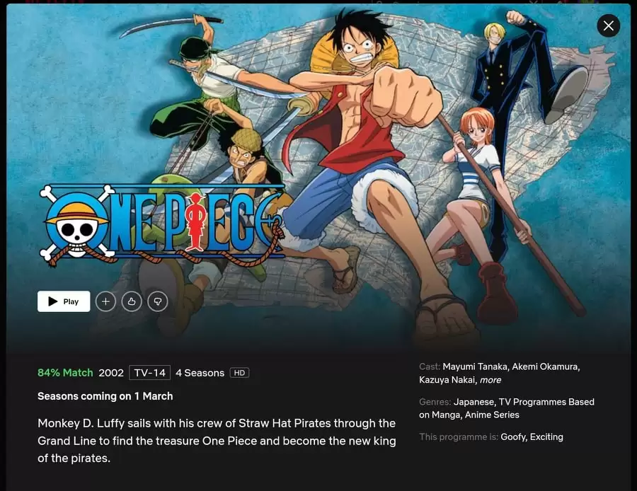 One Piece' to start streaming on Netflix starting April 15