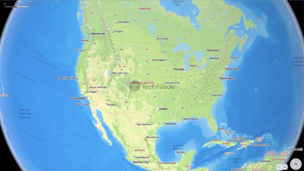 USA Globe-Style Map