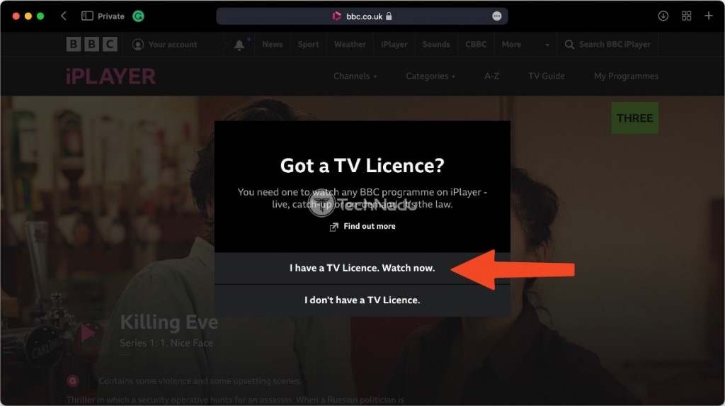 iPlayer Asking for TV License