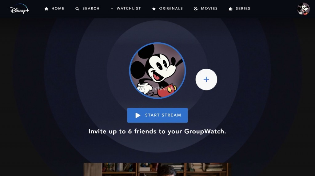 Activating Group Watch on Disney Plus