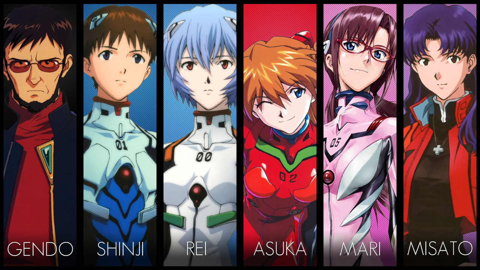 neon genesis evangelion characters list