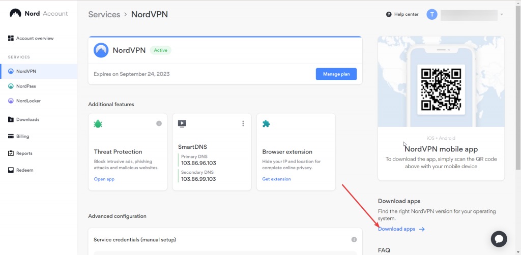 Download NordVPN client apps