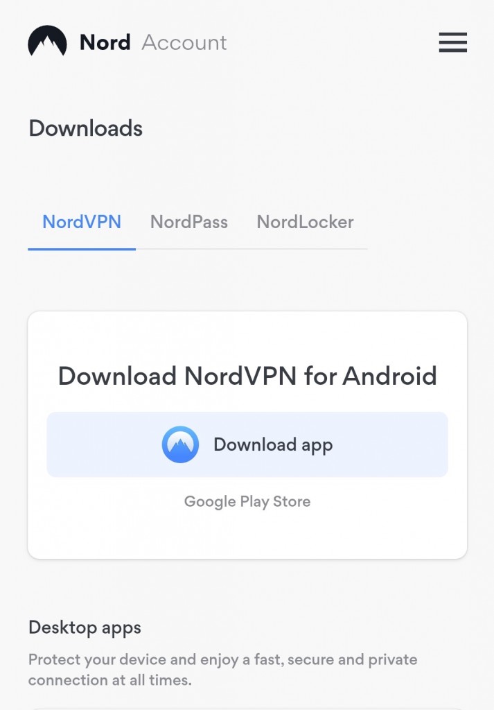 Download, install and use NordVPN on Android