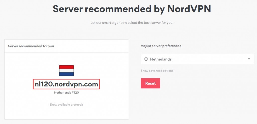 NordVPN server