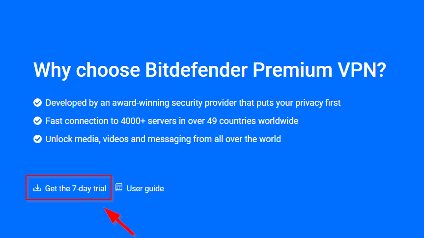 Bitdefender Premium VPN Free Trial