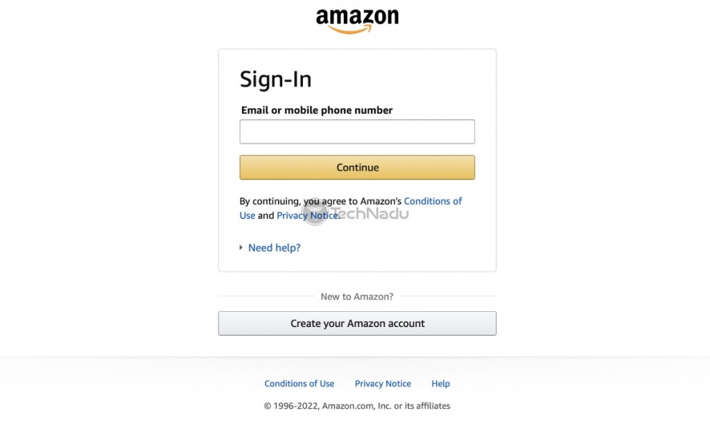 Amazon Sign in