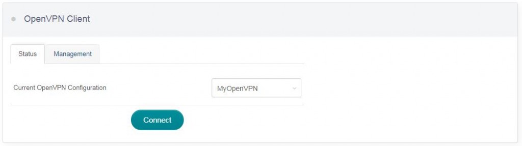 Connect to the OpenVPN client on GL.iNet
