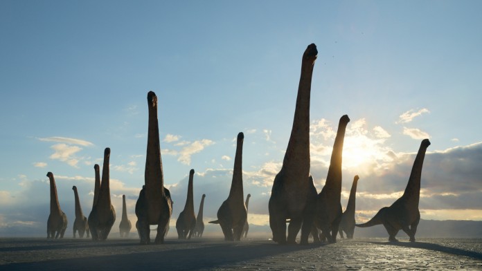 Dreadnoughtus shown in Prehistoric Planet