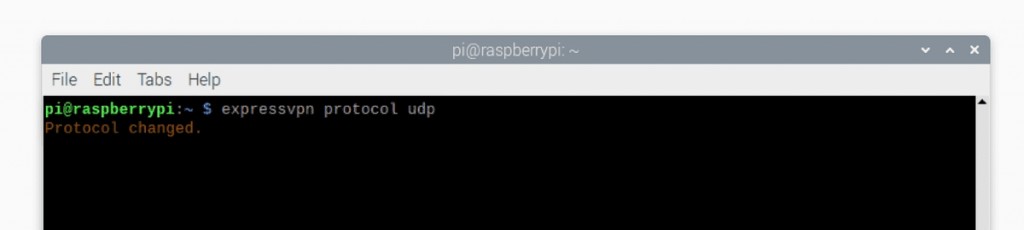 Command for Changing ExpressVPN Protocol on Raspberry Pi