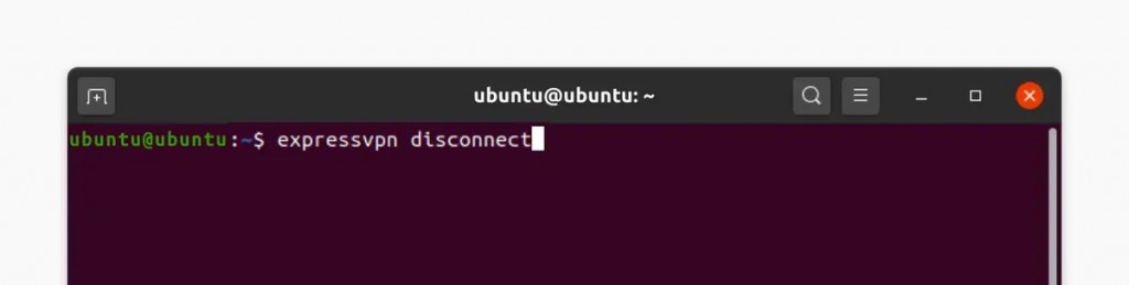 Command for Disconnecting from ExpressVPN on Linux