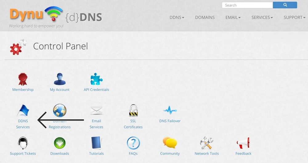 Creating a New DDNS Service
