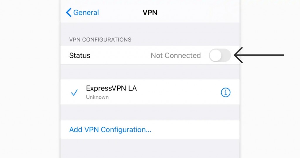 Disconnected from VPN Server on iPhone