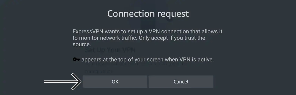 Fire OS Connection Request Prompt
