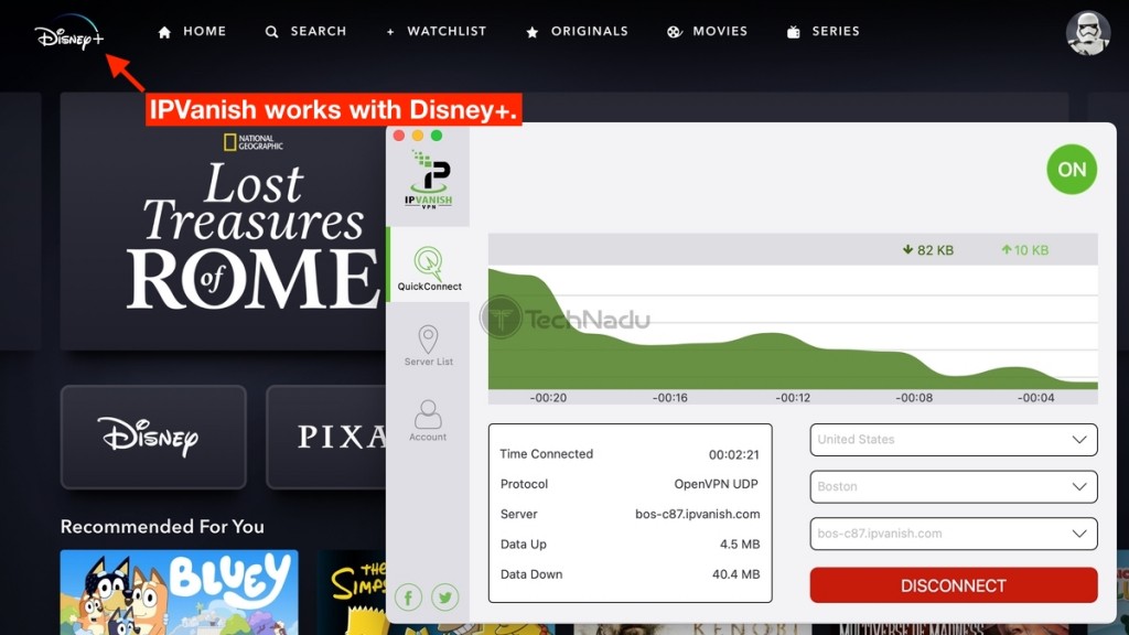 IPVanish Unblocks Disney Plus