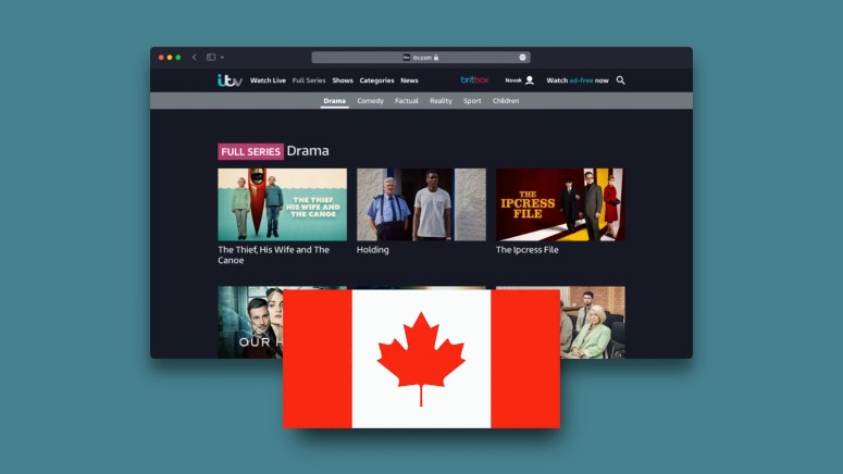 ITV Interface with Canadian Flag