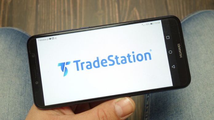 TradeStation Logo On Huwawei Smartphone