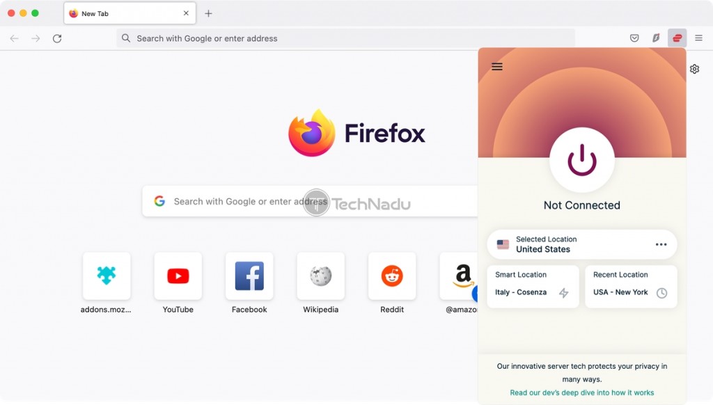 Disconnected from ExpressVPN Server in Firefox