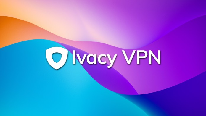 Ivacy VPN Logo with Colorful Background