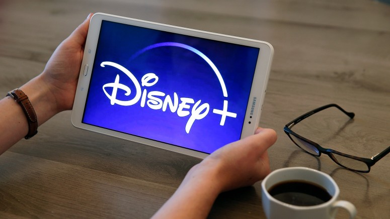 Disney+ on a tablet
