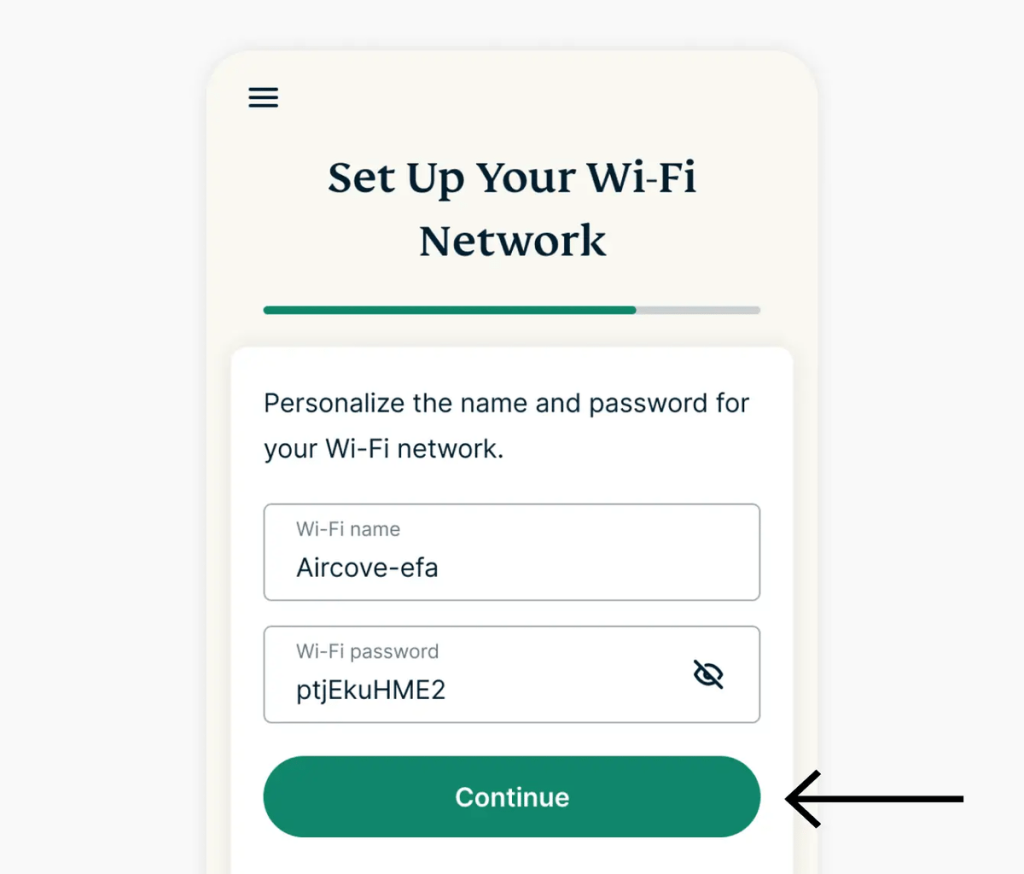 Setting Up Wi-Fi Network on Aircove