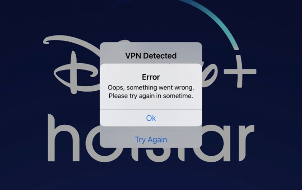 VPN Detected Disney+ Hotstar