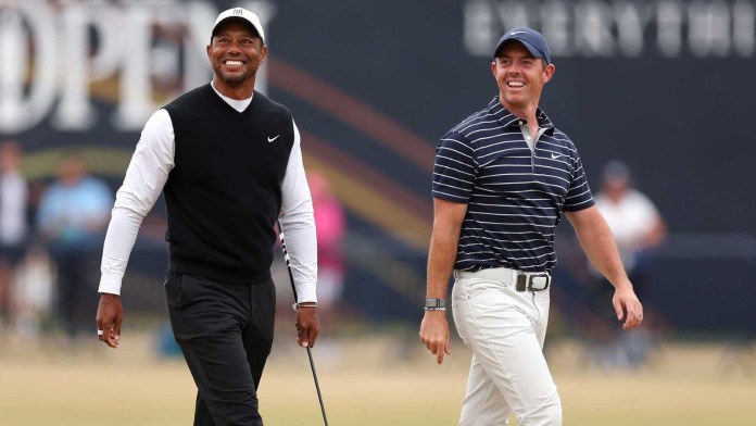 Tiger Woods and Rory McIlroy The Match