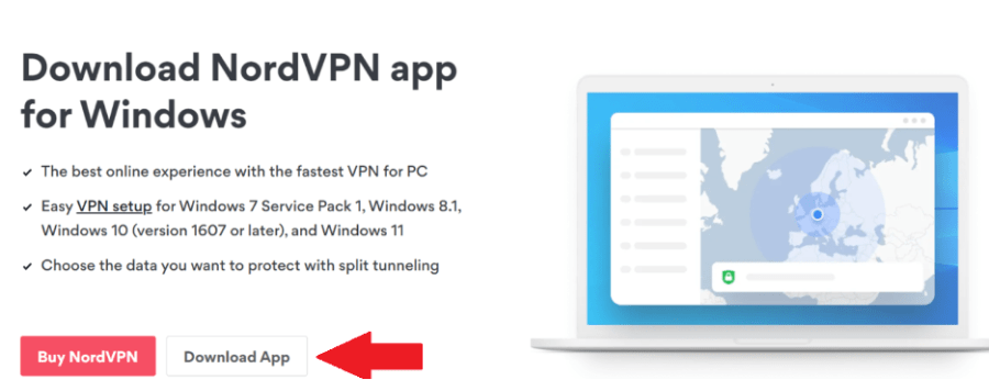 Downloading NordVPN for Windows