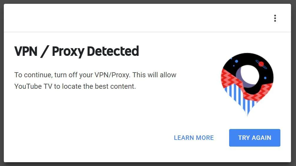 VPN Detected by YouTube TV
