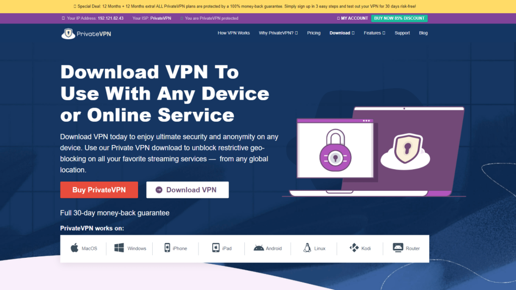 Downloading PrivateVPN