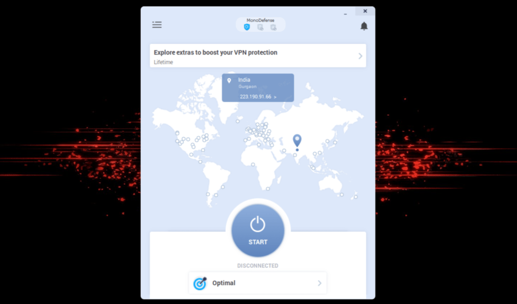 VPN Unlimited application main screen