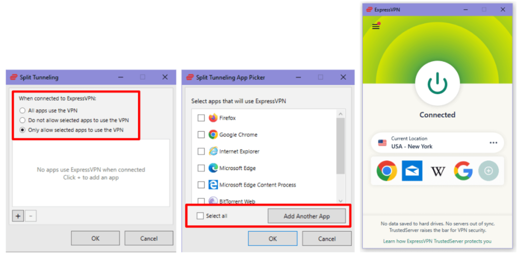 Setting Up Split Tunneling on ExpressVPN