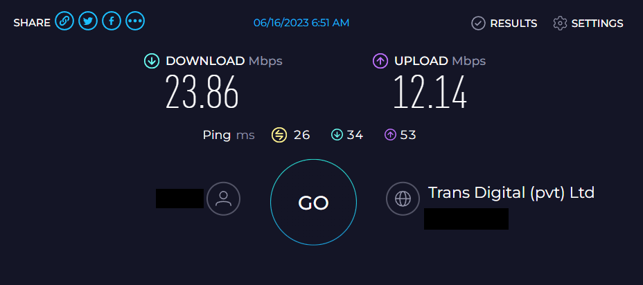 Checking Internet Speed Using Ookla's Speed Test