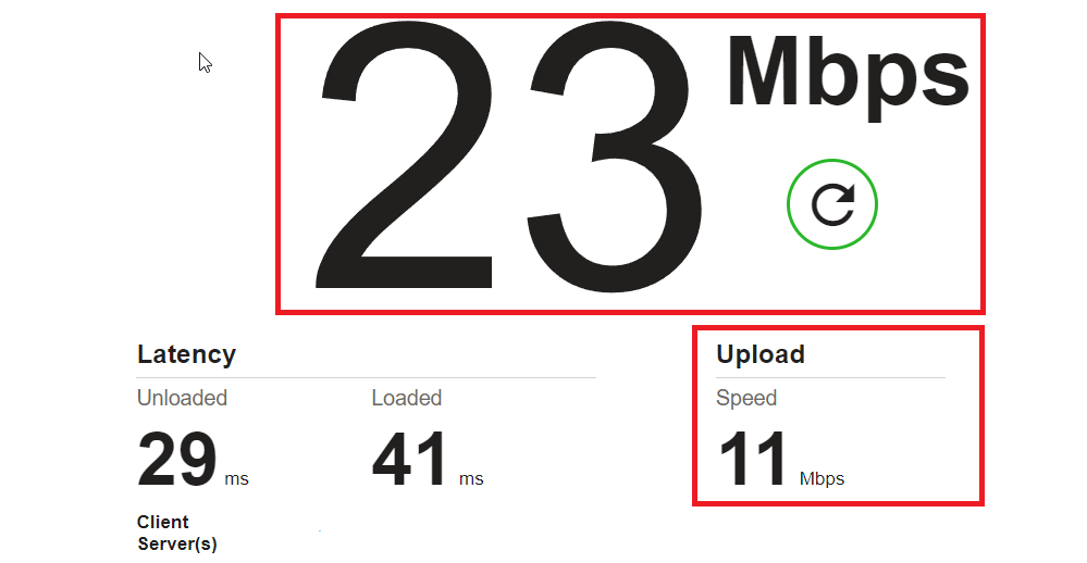 Revealing Download and Upload Speed Test Results on Fast.com
