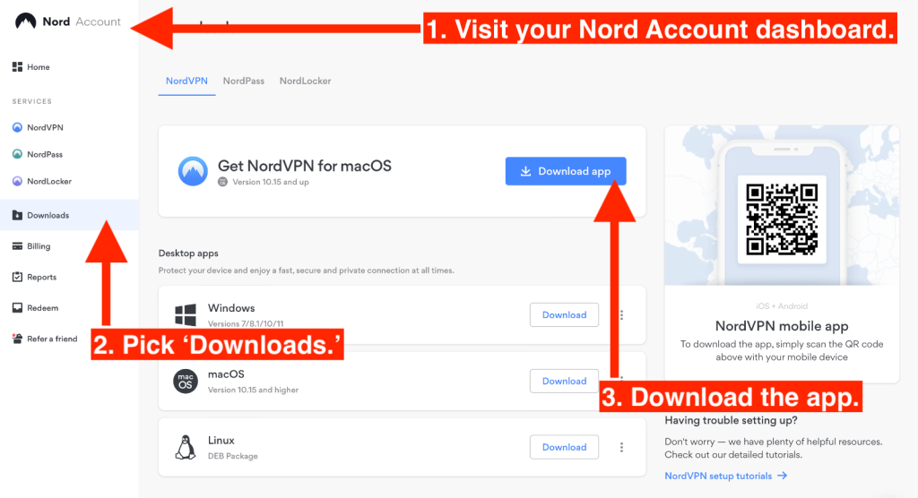 Steps to Download NordVPN