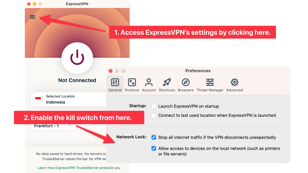 Steps to Enable Kill Switch in ExpressVPN